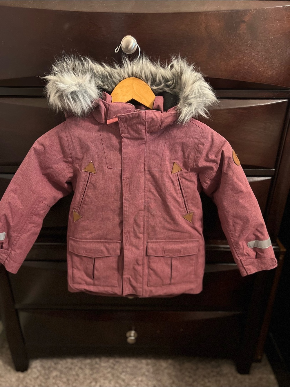Polarn O. Pyret dusty rose kids jacket
